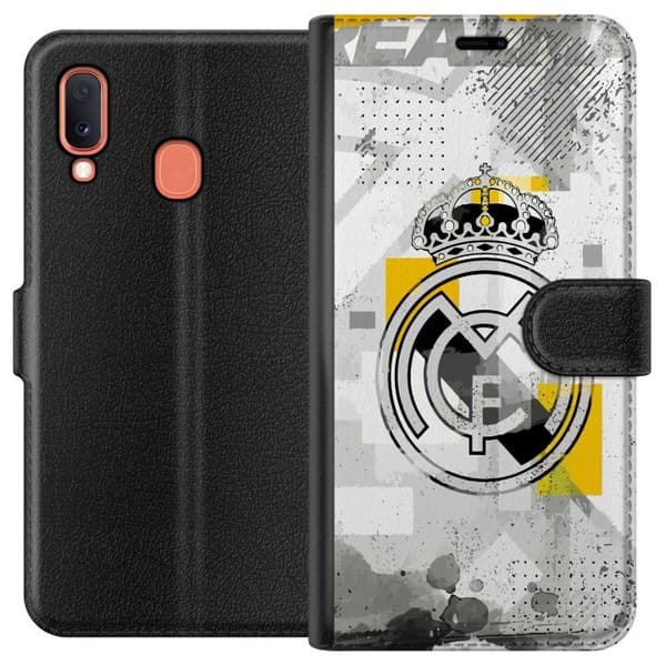 Kompatibelt Plånboksfodral till Samsung Galaxy A20e Real Madrid