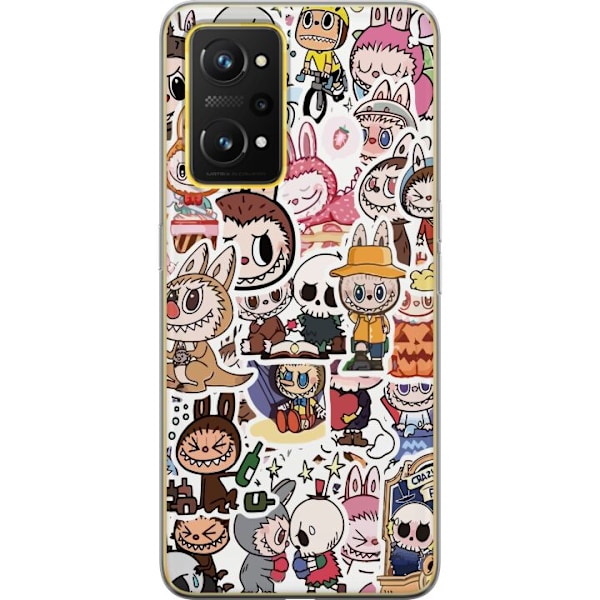 Realme GT Neo 3T Gennemsigtig cover Labubu All-Stars – POP M