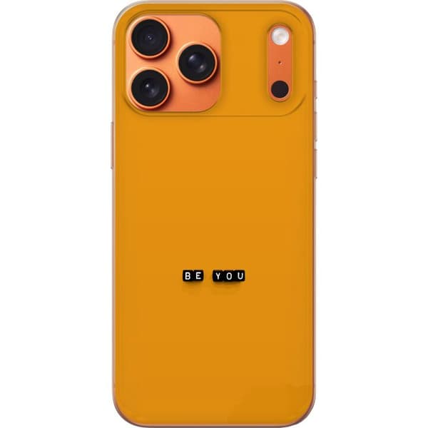 Kompatibelt Mobilskal till Apple iPhone 17 Pro Max Be You text orange