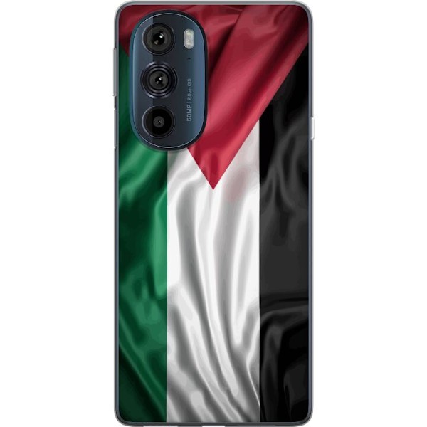Motorola Edge 30 Pro Läpinäkyvä kuori Palestiinan lippu –
