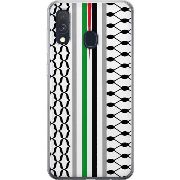 Samsung Galaxy A40 Genomskinligt Skal Keffiyeh, Palestina