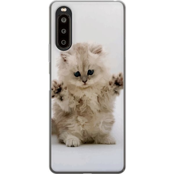 Sony Xperia 10 II Genomskinligt Skal Katt