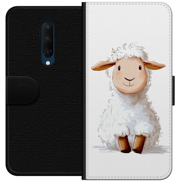 OnePlus 7T Pro Plånboksfodral Sött Lamm – tecknad stil fö