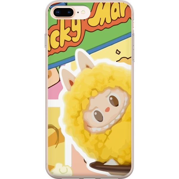 Apple iPhone 8 Plus Läpinäkyvä kuori Labubu Wacky Mart Pop Mart -sarjan keräilyfiguuri Söpö Muotoilu Suosittu Teemalelu Sarja Luova Taidelelu