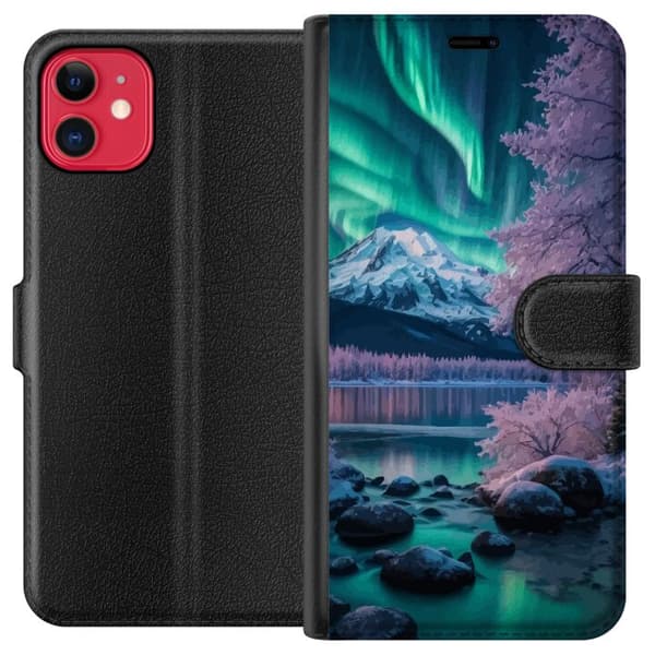 Kompatibel Tegnebogsetui til Apple iPhone 11 Norrsken