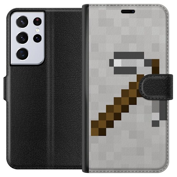 Samsung Galaxy S21 Ultra 5G Tegnebogsetui Minecraft Værktøjer