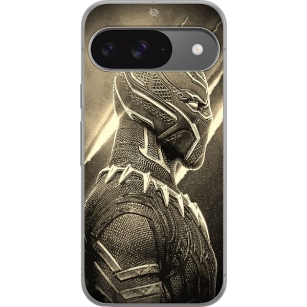 Google Pixel 9 Gjennomsiktig deksel Wakanda Forever : Black Pa