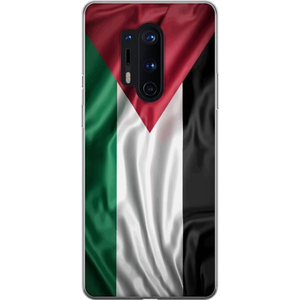 OnePlus 8 Pro Läpinäkyvä kuori Palestiinan lippu – ikonin