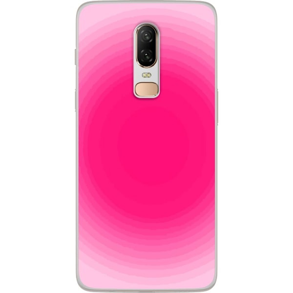 OnePlus 6 Gennemsigtig cover Pink