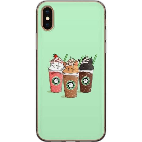 Apple iPhone XS Gennemsigtig cover Catpuccino