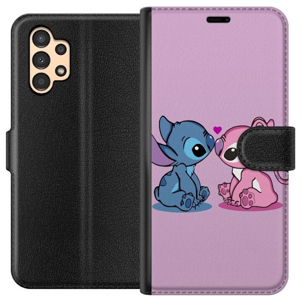 Samsung Galaxy A13 Lompakkokotelo Lilo ja Stitch