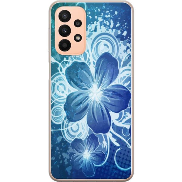 Kompatibelt Mobildeksel til Samsung Galaxy A23 Blomst