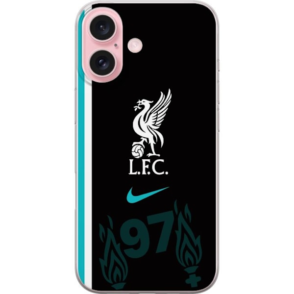 Apple iPhone 16 Läpinäkyvä kuori Liverpool FC