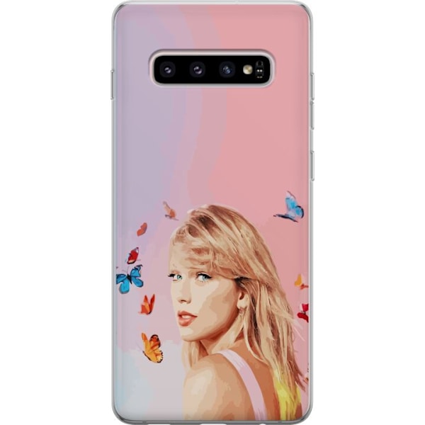 Samsung Galaxy S10+ Läpinäkyvä kuori Taylor Swift Perhosia