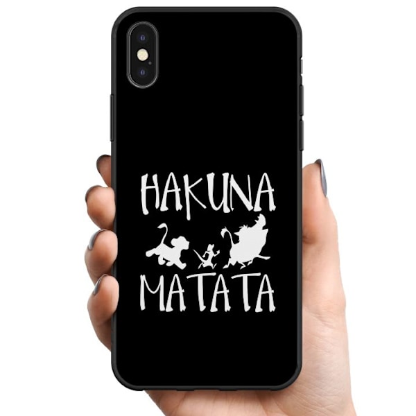 Apple iPhone X TPU Mobildeksel Hakuna Matata