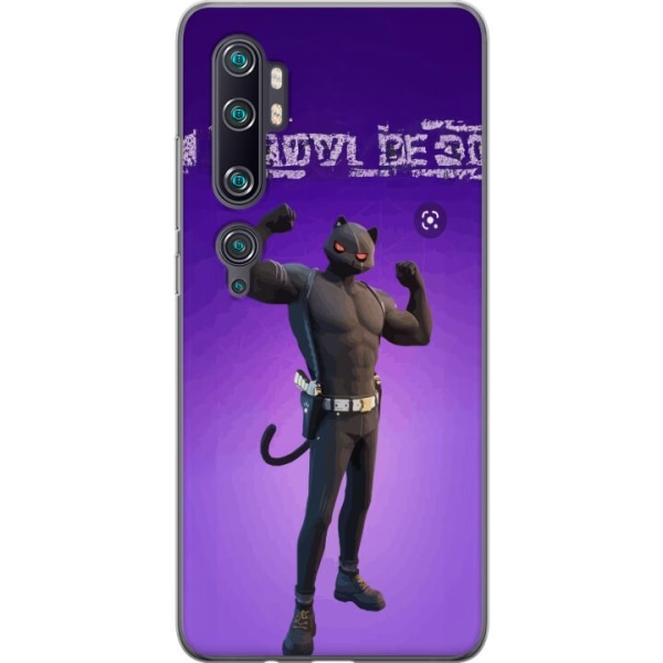Xiaomi Mi Note 10 Pro Gennemsigtig cover Fortnite - Meowscles