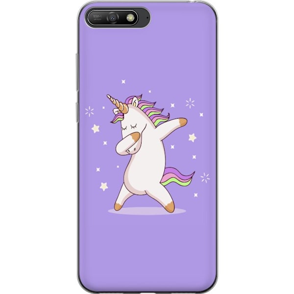 Huawei Y6 (2018) Genomskinligt Skal Unicorn Dab