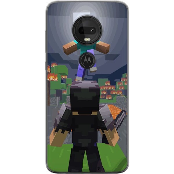 Motorola Moto G7 Genomskinligt Skal Minecraft