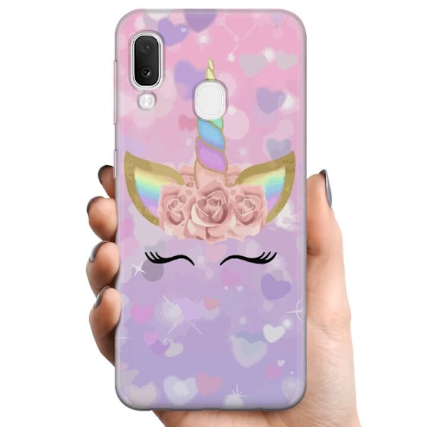 Samsung Galaxy A20e TPU Mobilskal Unicorn