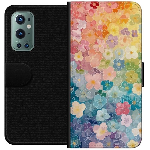 OnePlus 9 Pro Lompakkokotelo Pienet kukat