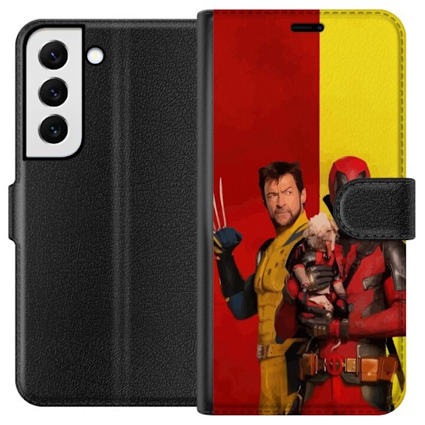 Samsung Galaxy S22+ 5G Tegnebogsetui Deadpool & Wolverine