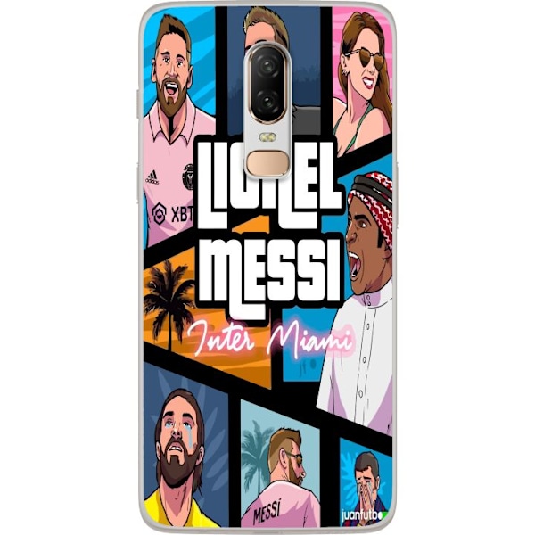 OnePlus 6 Genomskinligt Skal GTA Lionel Messi