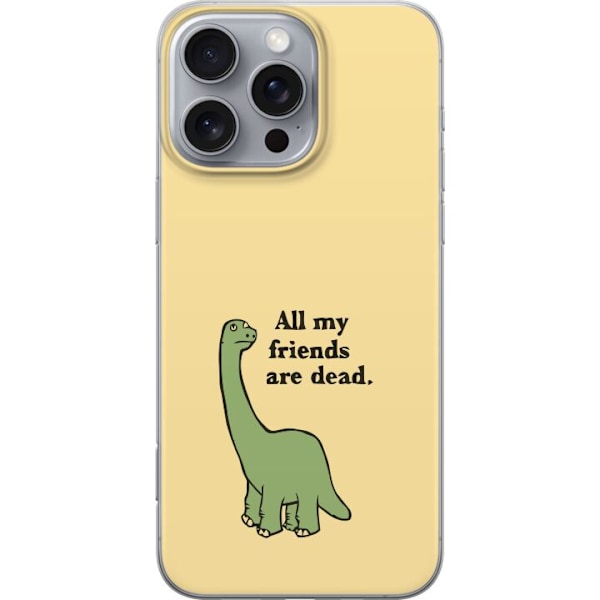 Apple iPhone 16 Pro Max Gennemsigtig cover Dinosaurer