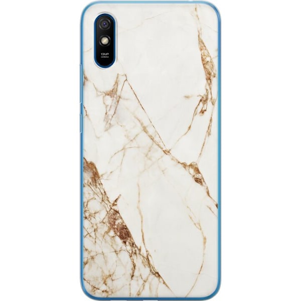 Xiaomi Redmi 9AT Genomskinligt Skal Vit marmor