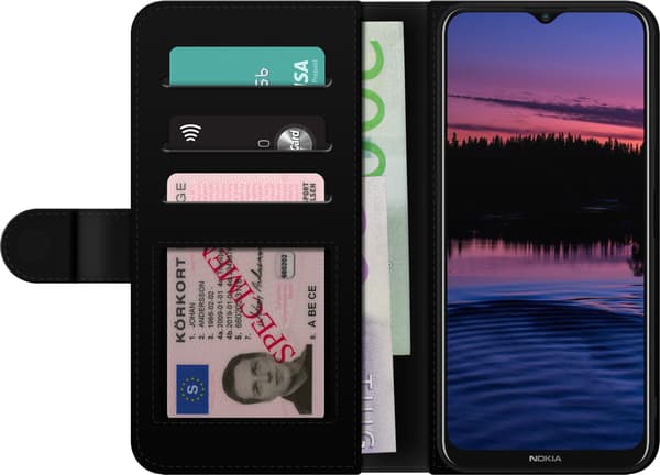 Kompatibel Tegnebogsetui til Nokia G20 Audi – Sølvfarvede ringe – Fire sølvfarvede ringe over grå og sorte diagonale linjer på grå baggrund grå