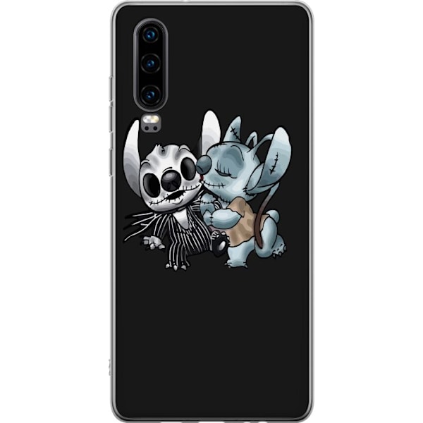 Huawei P30 Läpinäkyvä kuori Halloween lilo & stitch 2024