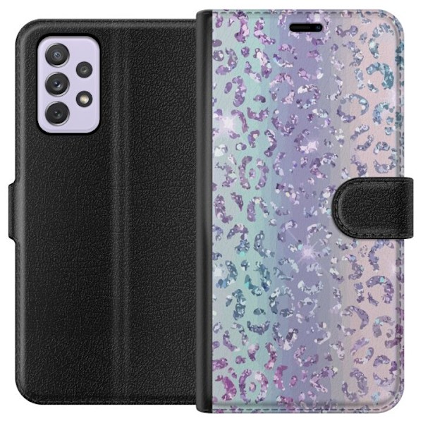 Samsung Galaxy A52s 5G Plånboksfodral Glitter Leopard