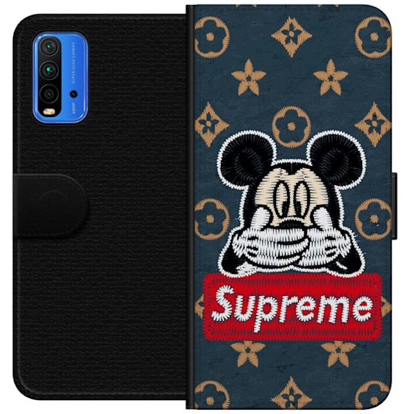 Xiaomi Redmi Note 9 4G Lompakkokotelo OOPS mickey