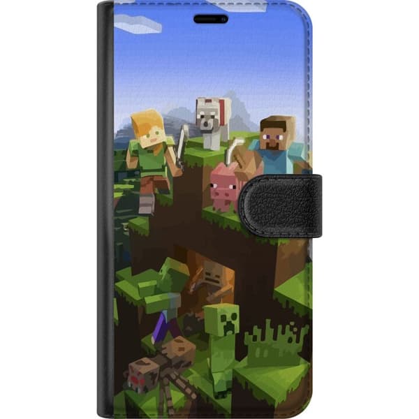 Kompatibelt Plånboksfodral till Apple iPhone 13 mini MineCraft
