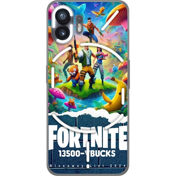 Nothing Phone (2) Gjennomsiktig deksel Fortnite