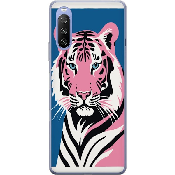 Sony Xperia 10 III Lite Genomskinligt Skal Thoughtful Tiger