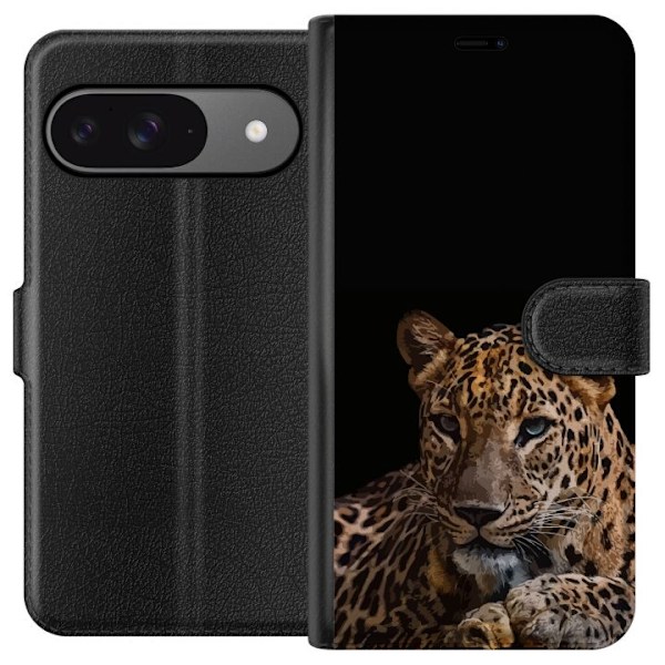 Google Pixel 9 Pro Tegnebogsetui Leopard