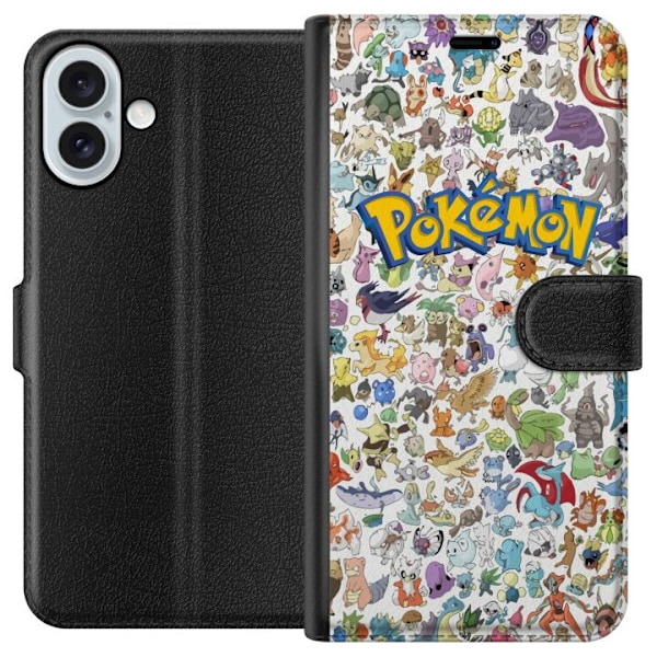 Apple iPhone 16 Plus Tegnebogsetui Pokémon