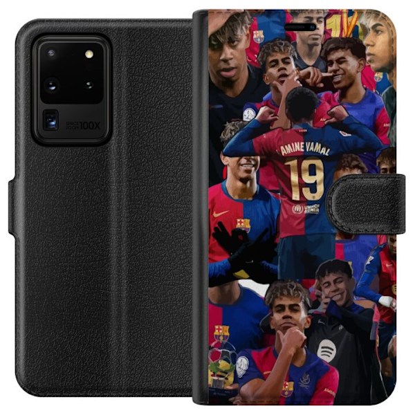 Samsung Galaxy S20 Ultra Plånboksfodral Lamine Yamal mobilskal för fotbollsfans
