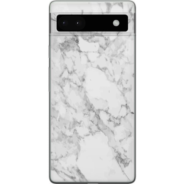 Google Pixel 6a Gjennomsiktig deksel Marmor
