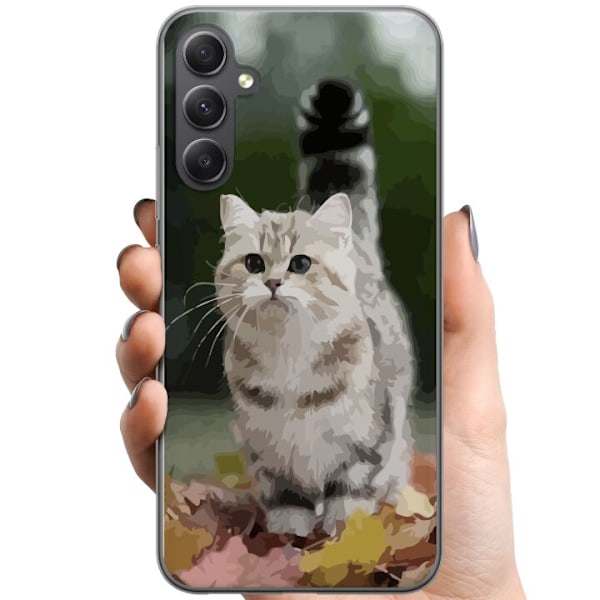 Samsung Galaxy A24 4G TPU Mobilskal Katt