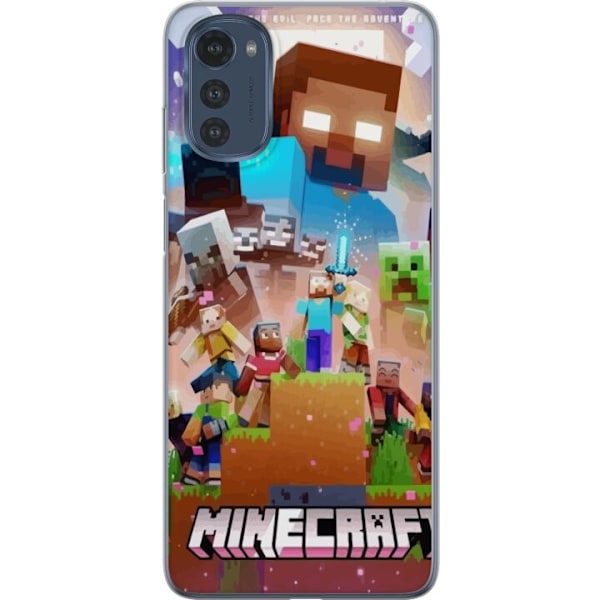 Motorola Moto E32s Läpinäkyvä kuori Minecraft