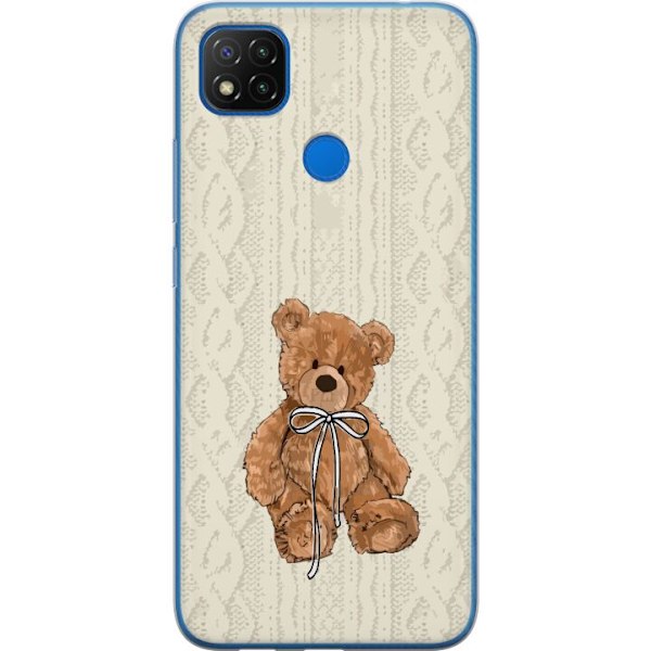 Xiaomi Redmi 9C NFC Gjennomsiktig deksel Liten Bamse – klassisk bamse i enkel design