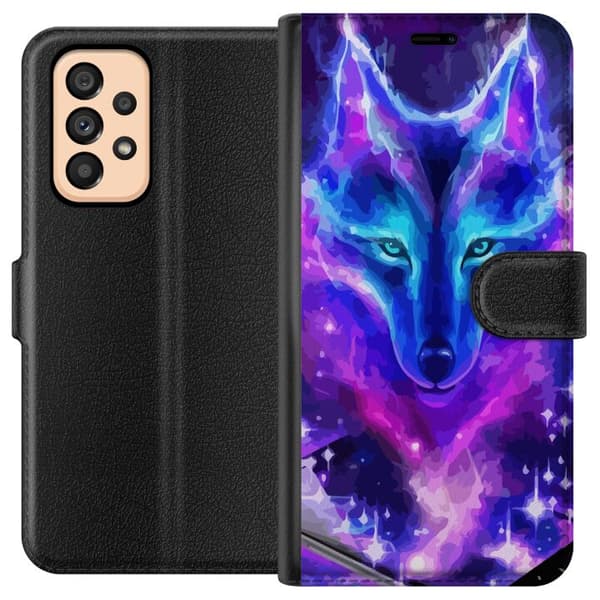 Kompatibelt Lommeboketui til Samsung Galaxy A53 5G Neon Ulv
