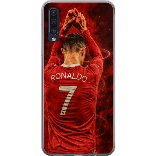 Samsung Galaxy A50 Läpinäkyvä kuori Ronaldo