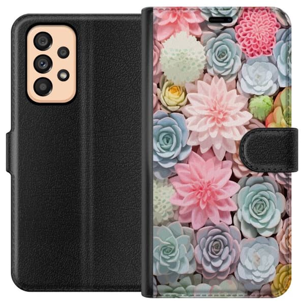 Kompatibelt Lommeboketui til Samsung Galaxy A53 5G Grønne planter