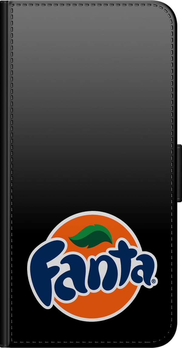 Kompatibelt Plånboksfodral till Xiaomi Redmi Note 8 Pro  Läsksymbol - Orange motiv med läsksymbol - Orange och blå logotyp. orange