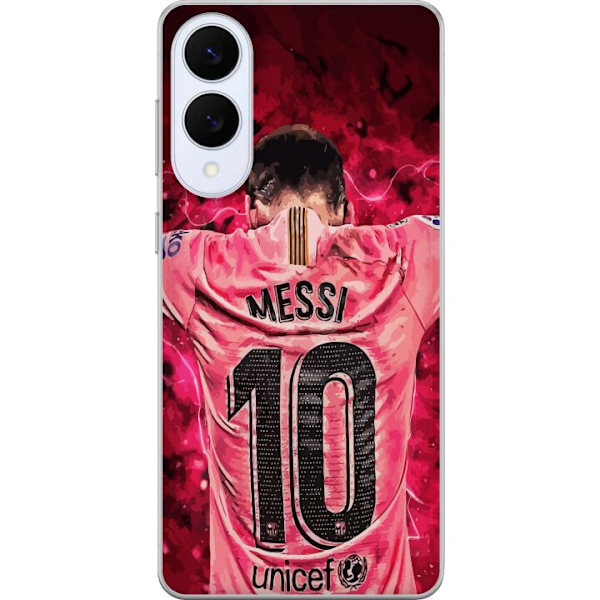 Samsung Galaxy S25 Edge Läpinäkyvä kuori Messi Jalkapallo Barcelona Argentiina Motivoiva Legendaarinen Pelaaja FC Barcelona Numero 10 Urheilu Jalka