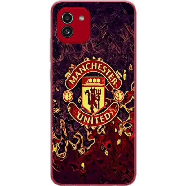 Samsung Galaxy A03 Gennemsigtig cover Manchester United