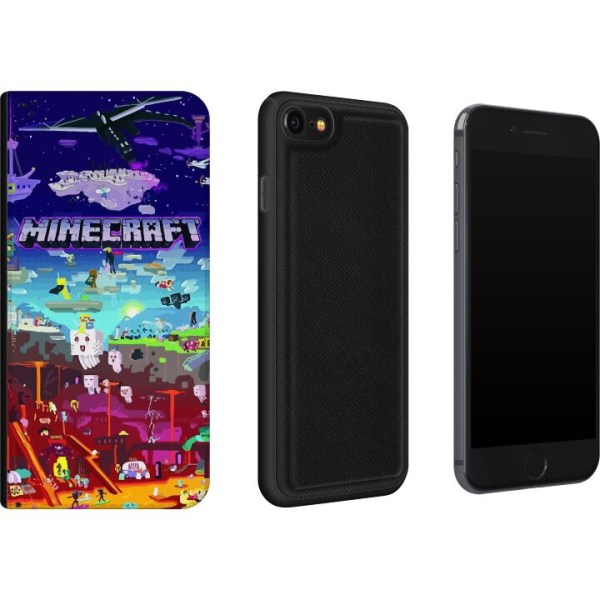 Apple iPhone 8 Plånboksfodral MineCraft