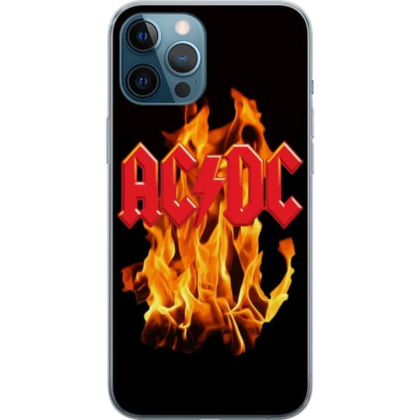 Kompatibelt Mobilskal till Apple iPhone 12 Pro Max AC DC Eld Rock Band Musik
